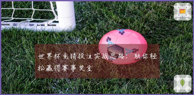 世界杯竞猜投注实战思路：助你轻松赢得赛事奖金